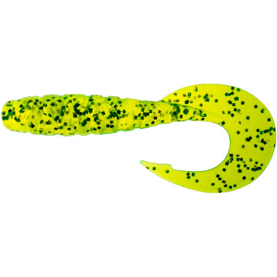 Силікон рибальський FishUP Mighty Grub 4.5&quot; 026 - Flo Chartreuse/Green (4шт/уп) (1864.04.35) Вінниця - фото 1