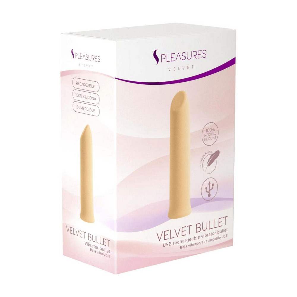 Вібропуля S Pleasures Velvet Bullet Peach Sex Aura Київ - фото 3