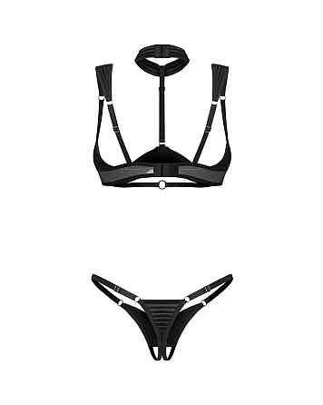 Комплект Obsessive Roccele 2-pcs crotchless set L/XL Sex Aura Київ