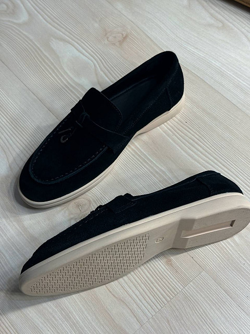 Туфли женские Meideli 509-1 лоферы из натуральной замши с кисточками черные, 38, 24 см Киев - изображение 5