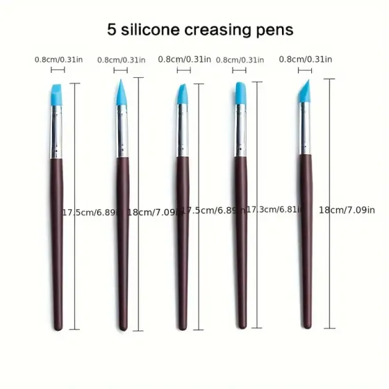 Набір силіконових кистей для ліплення та малювання 5 шт Київ