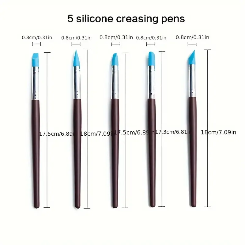 Набор силиконовых кистей для лепки и рисования, 5 шт Киев - изображение 5