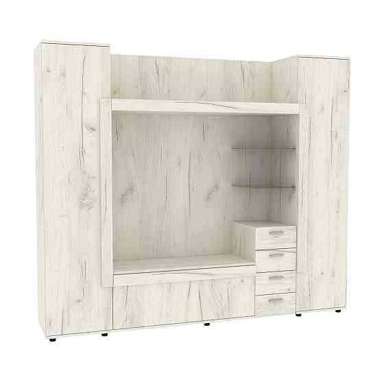 Стенка в гостиную под ТВ Exo-1, Дуб Крафт Білий, 2160х420х1850 Львов