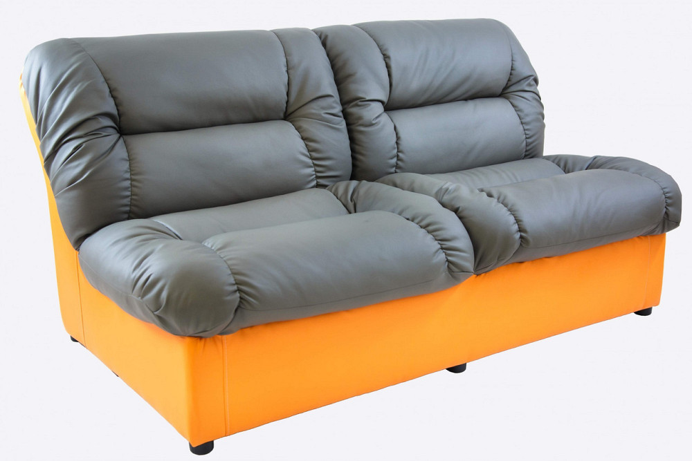 Диван Flay Vizit двойка 870х1650х850 Серо-желтый Киев - изображение 1