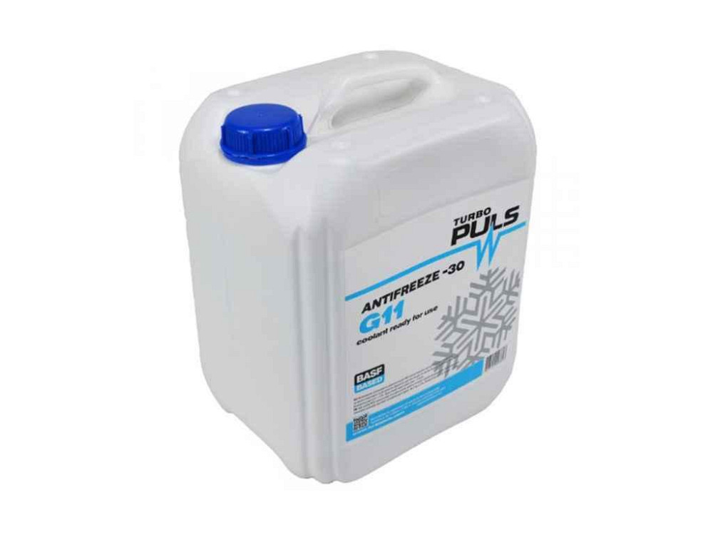 Антифриз готов 10л Синий -30 G11 9кг канистра ТМ TURBO PULS Киев - изображение 1