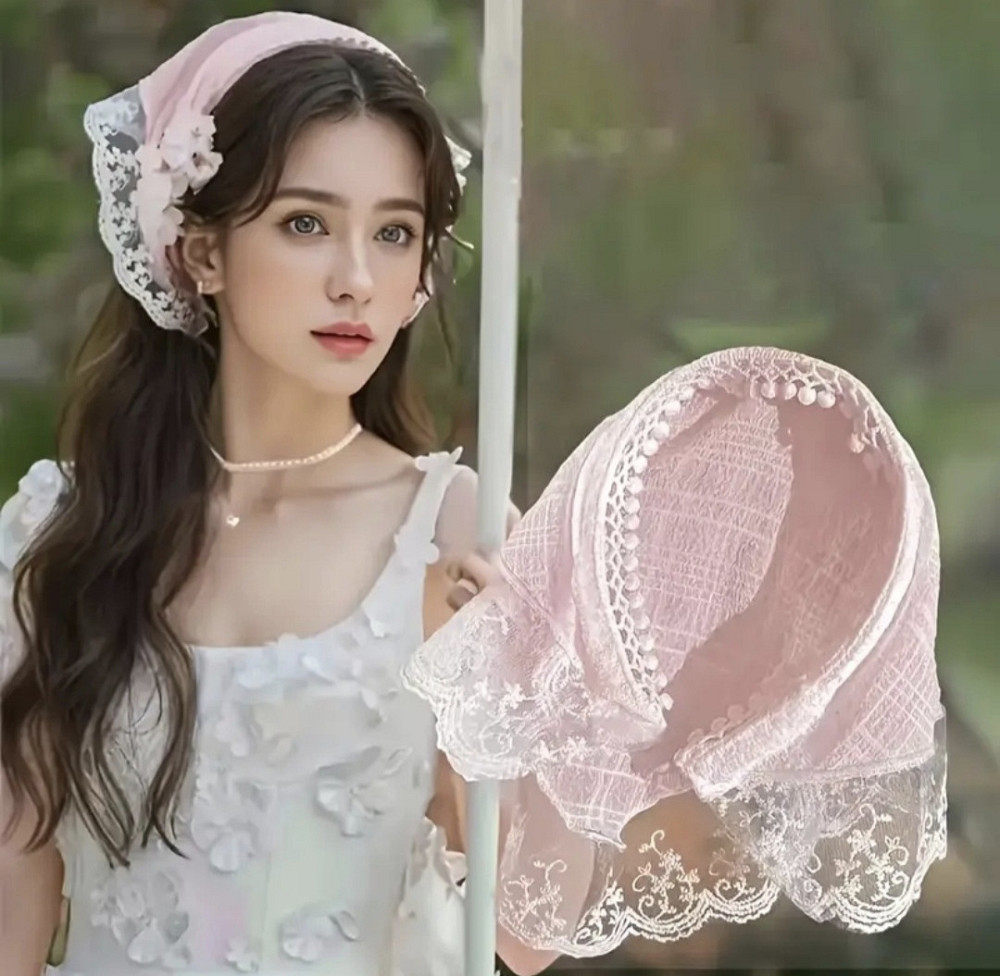 Хустка-обруч для волосся Рожева Смела - изображение 1