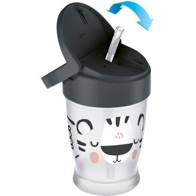 Поильник-непроливайка Lovi Salt & Pepper с силиконовой трубочкой 250 мл (35/356) Винница - изображение 2