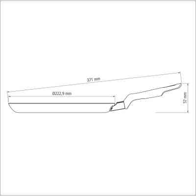 Сковорода Tramontina Loreto для млинців 22 см (20389/722) Винница