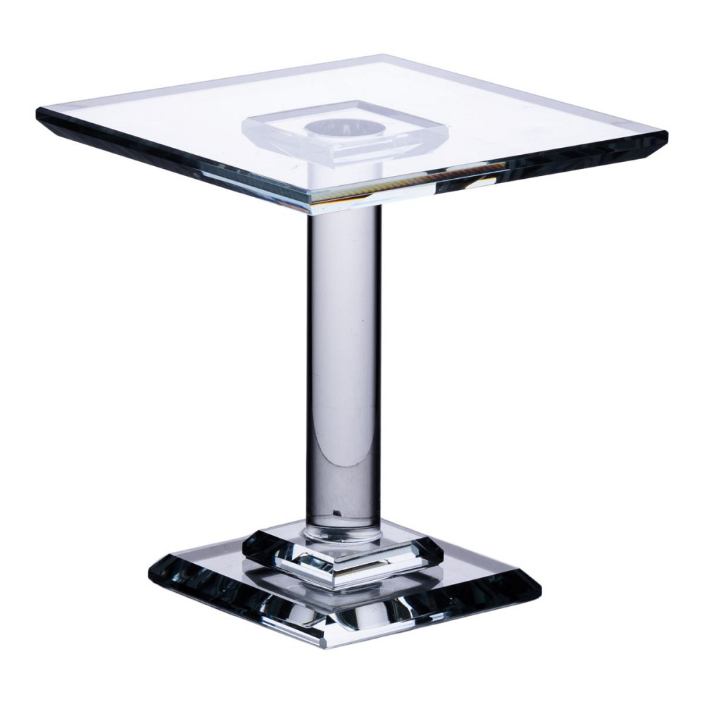 Yiwu Тортівниця скляна на ніжці 12×12×13 см кругла стійка для торта, капкейків HP-4-70S Коломия - фото 1