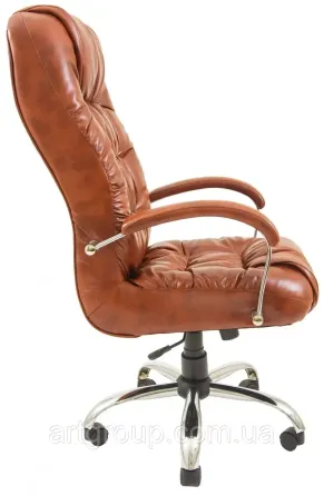 Офісне Крісло Керівника Richman Richard Madras Хром M3 MultiBlock Коричневий Дніпро