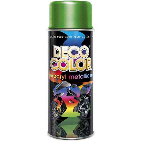 Металлик краска аэрозольная DecoColor зеленый 400 мл Киев
