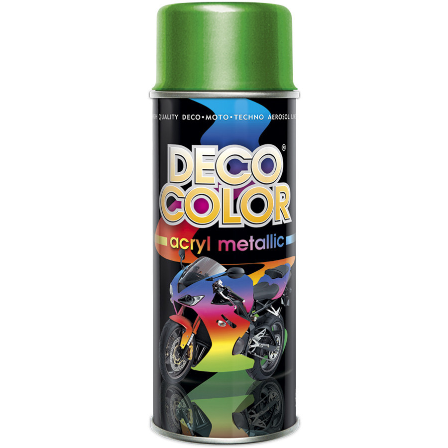 Металлик краска аэрозольная DecoColor зеленый 400 мл Киев - изображение 1