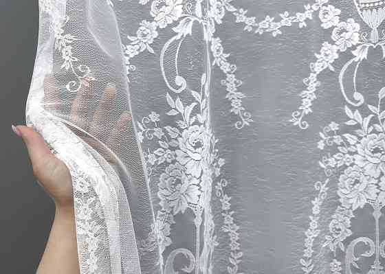 Тюль жакард колір білий 1969т Київ