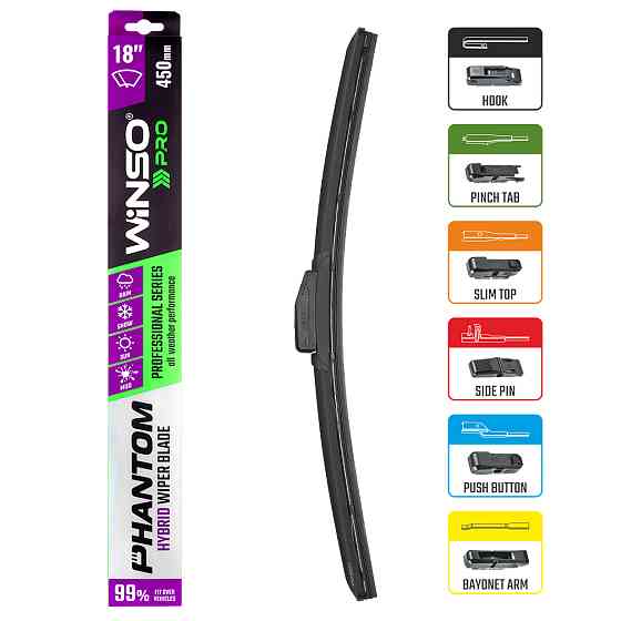 Щетка стеклоочистителя гибридная Winso Pro Phantom 18/450мм Львов