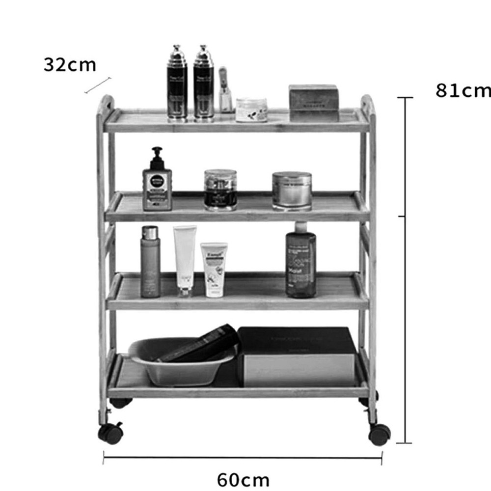 Этажерка для ванной на колёсиках 