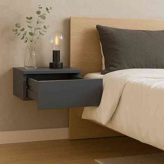 Прикроватная тумба Doros Левия Графит 1Ш 46х31х15 см Днепр