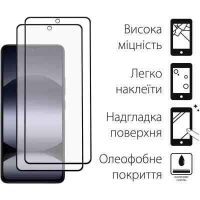 Чохол до мобільного телефона Dengos Xiaomi Redmi Note 14 5G Soft + glass 2pcs (Mint) (DG-CTG2P-14) Вінниця