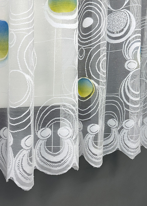 Тюль жаккард VR-Textil № 1900т Арка на кухню цвет белый 250х150 см (53-0124) Киев - изображение 6