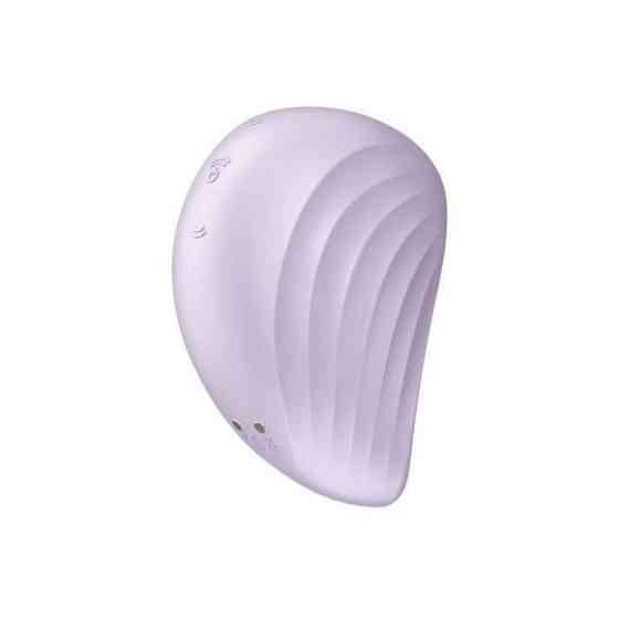 Вакуумний кліторальний стимулятор із вібрацією Satisfyer Pearl Diver Violet Sex Aura Київ
