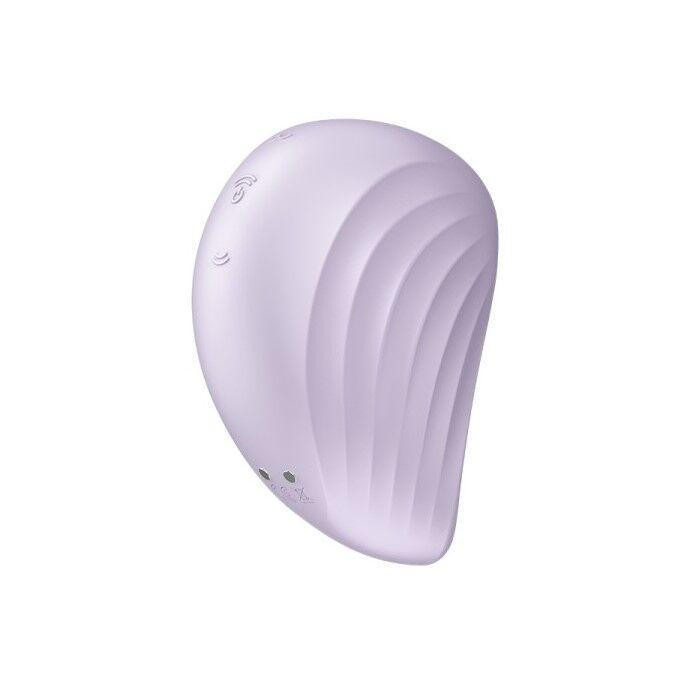 Вакуумний кліторальний стимулятор із вібрацією Satisfyer Pearl Diver Violet Sex Aura Київ - фото 5