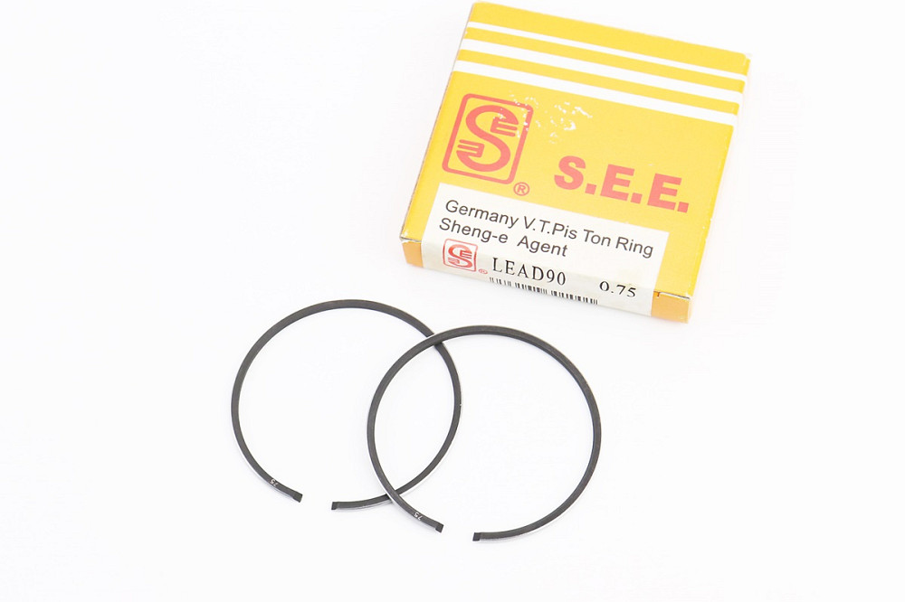 Кільця поршневі Honda LEAD90 48мм +0,75 жовта коробка (замки верхні) Киев - изображение 1