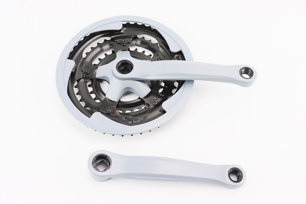 Шатуни "квадрат" 170мм, 48.38.28T MTB, сіро-сині GR 01 (можливі потертості) Київ - фото 1