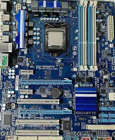 КОМПЛЕКТ Материнка GIGABYTE GA-P55A-UD3 + проц i7-870 i5 760 LGA1156 Харків