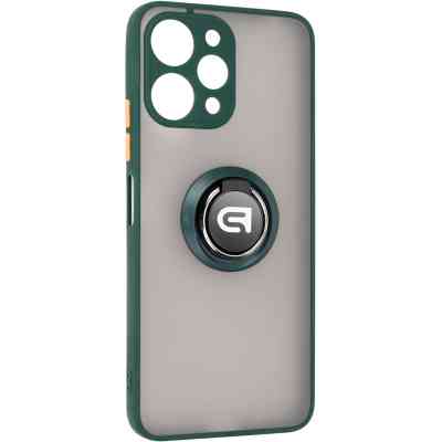 Чехол для мобильного телефона Armorstandart Frosted Matte Ring Xiaomi Redmi 12 4G Dark Green (ARM68903) Винница