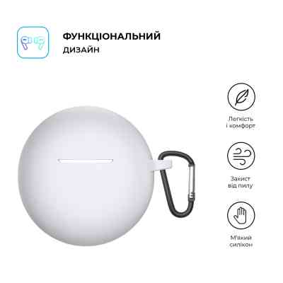 Чехол для наушников Armorstandart Hang Case для OPPO Enco Buds 2 White (ARM71110) Винница