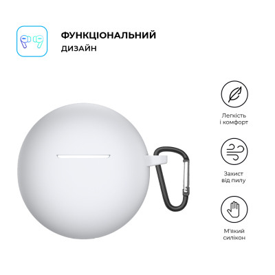 Чохол для навушників Armorstandart Hang Case для OPPO Enco Buds 2 White (ARM71110) Вінниця - фото 2