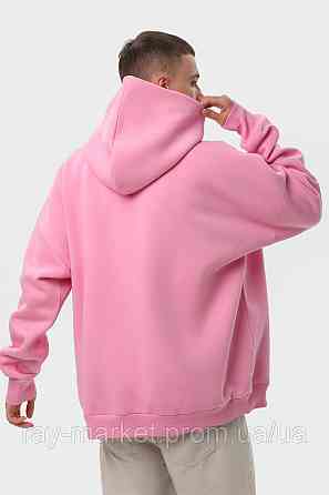 Худі оверсайз чоловіче утеплене RAY OVERSIZE рожеве (U0404M-Pink) Київ