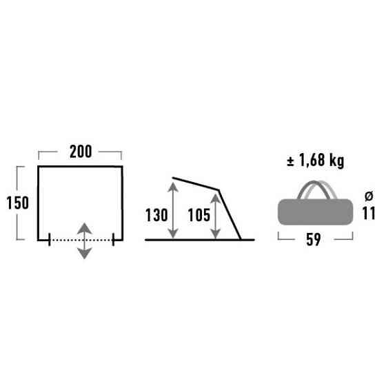 Палатка High Peak Cadiz 80 Киев