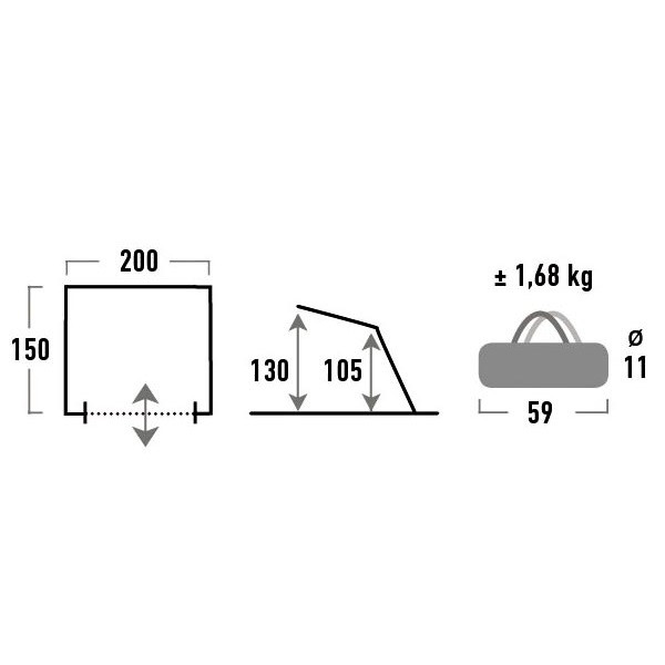 Палатка High Peak Cadiz 80 Киев - изображение 2