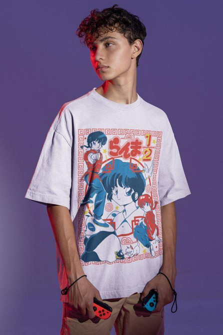 Футболка аниме Схампоо Румико Такахасхи Ранма оверсайз (S/M/L) Черний AnimeJ0878 Днепр - изображение 5