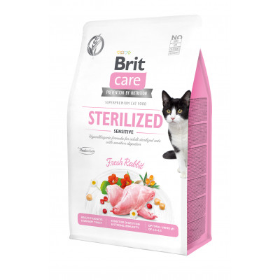 Сухий корм для кішок Brit Care Cat GF Sterilized Sensitive 400 г (8595602540778) Вінниця - фото 1