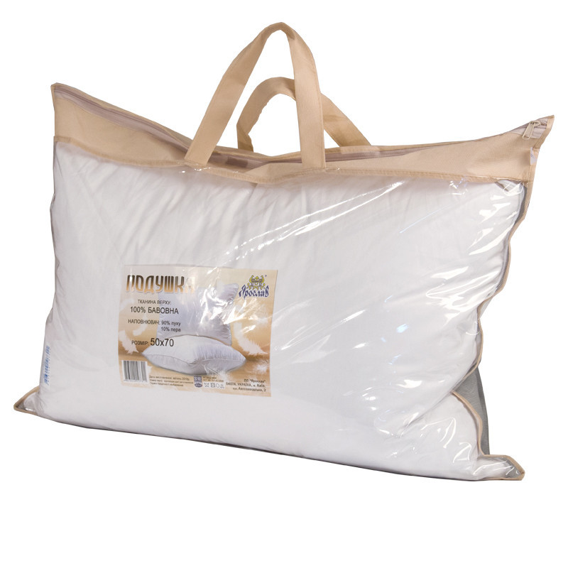 Подушка пухова перьевая 50×70 - 50% пух, 50% перо Киев - изображение 1
