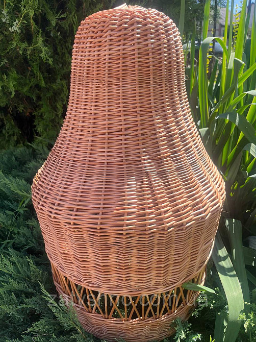 Люстра плетеная кофейная из лозы Киев - изображение 6