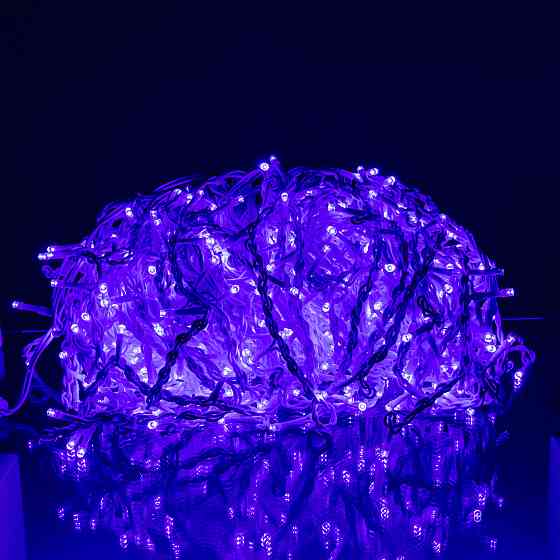 Вулична гірлянда Бахрома 36 м 600 LED білий провід Синій 36MWBL Коломия