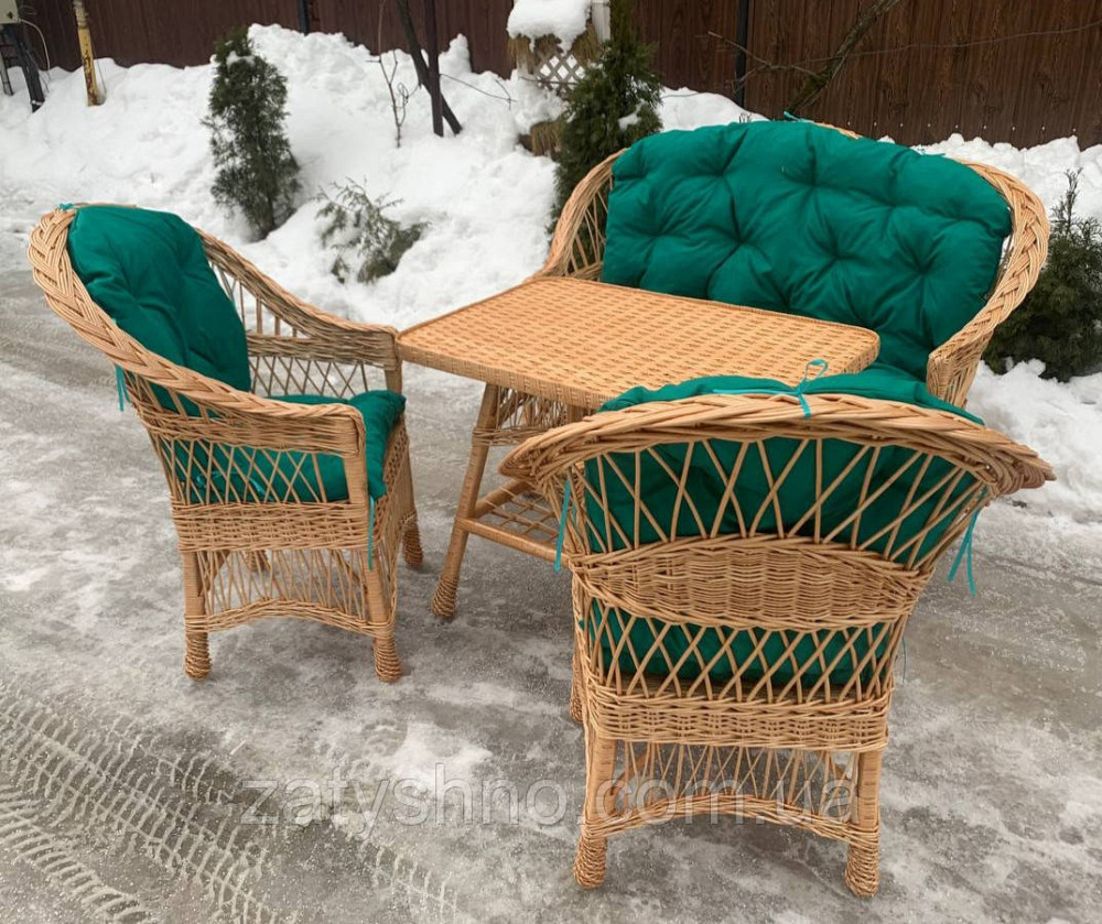 Набор мебели из лозы с накидками Киев - изображение 8
