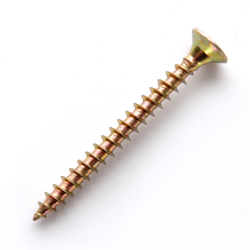 Саморіз універсальний з потайною головкою 3,5*40мм цинк жовтий 100шт/уп APRO Житомир