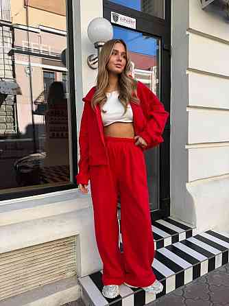 Жіночий повсякденний прогулянковий флісовий костюм двійка Одеса