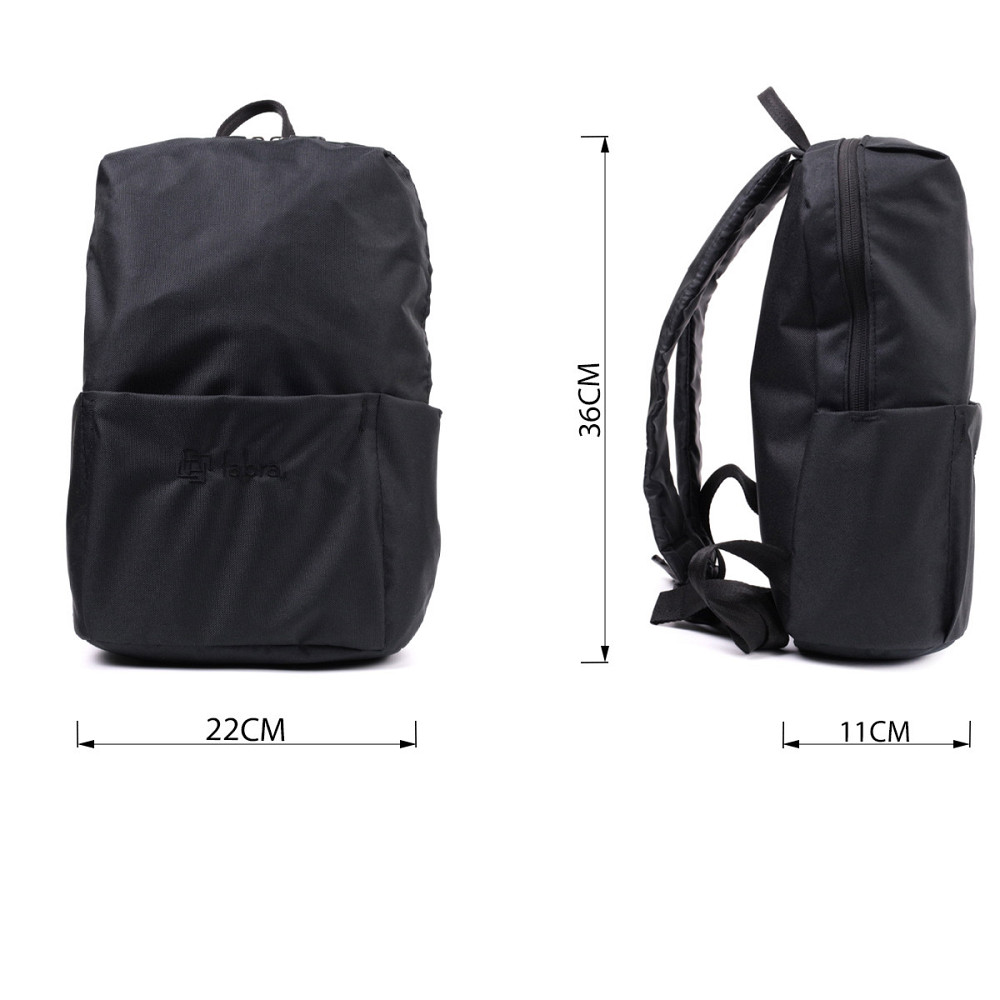 Міський стильний рюкзак з якісного поліестеру Чорний (FABRA) Київ - фото 6