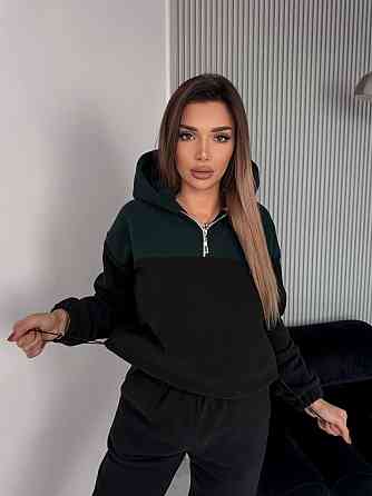 Женский теплый костюм двухцветный Одесса