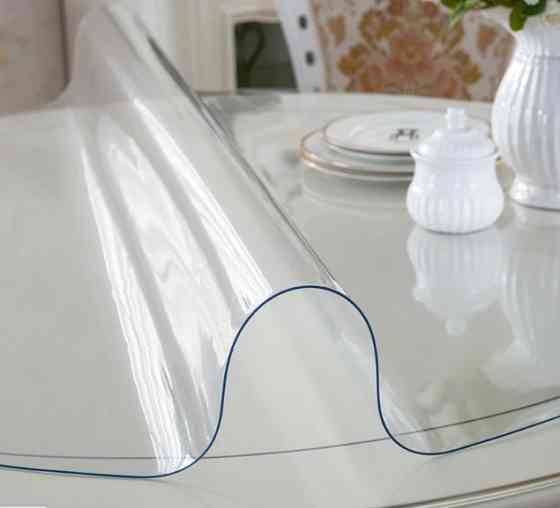 Мягкое стекло Прозрачная силиконовая скатерть на стол Soft Glass Защита для мебели 2.5х1.0м (толщина Винница