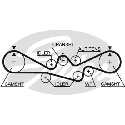 Ремінь ГРМ Gates 5537XS Вінниця - фото 1