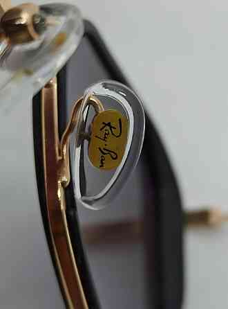 Брендові окуляри унісекс-сіро фіолетовий градієнт у золотому металі. Київ