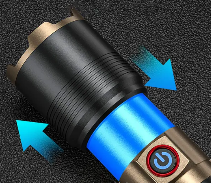 Акумуляторний Ліхтарик ручний TG CB X53 LASER LED з лазерним покажчиком (9970) Одеса - фото 4