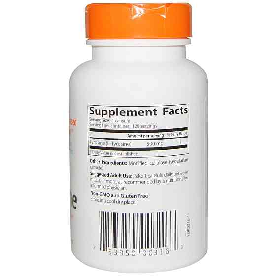 Л-Тирозин (L-tyrosine) 500 мг 120 капсул Київ