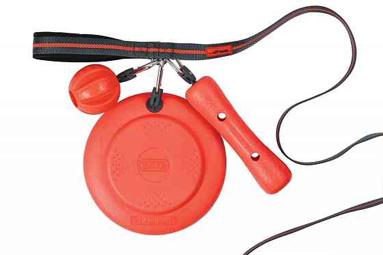 Міцна іграшка для собак фрисбі — літальна тарілка з карабіном Dexas Off-Leash Frisbee Flyer (Дексас Оф Ліш) Запоріжжя