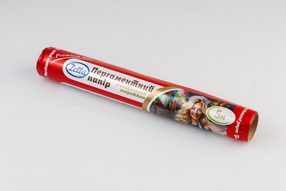 Пергамент для випікання (5 м*28 см) Zella білий силіконовий (1 рул) Харків - фото 3